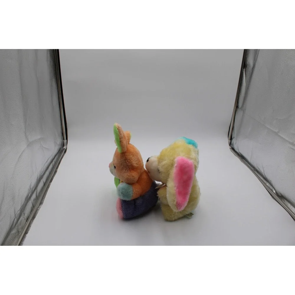 Easter Unlimited Plush Commonwealth Multicolor Bunny & Puppy Pastel Vintage